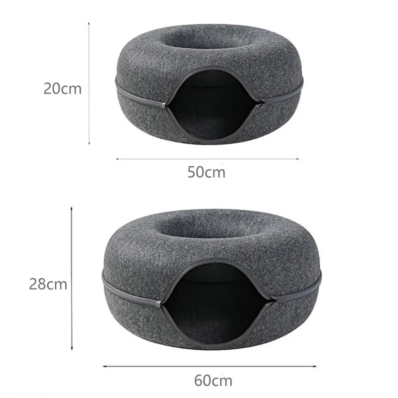 Cama Para Gatos Donut 2 em 1 Conforto e Diversão - FC©