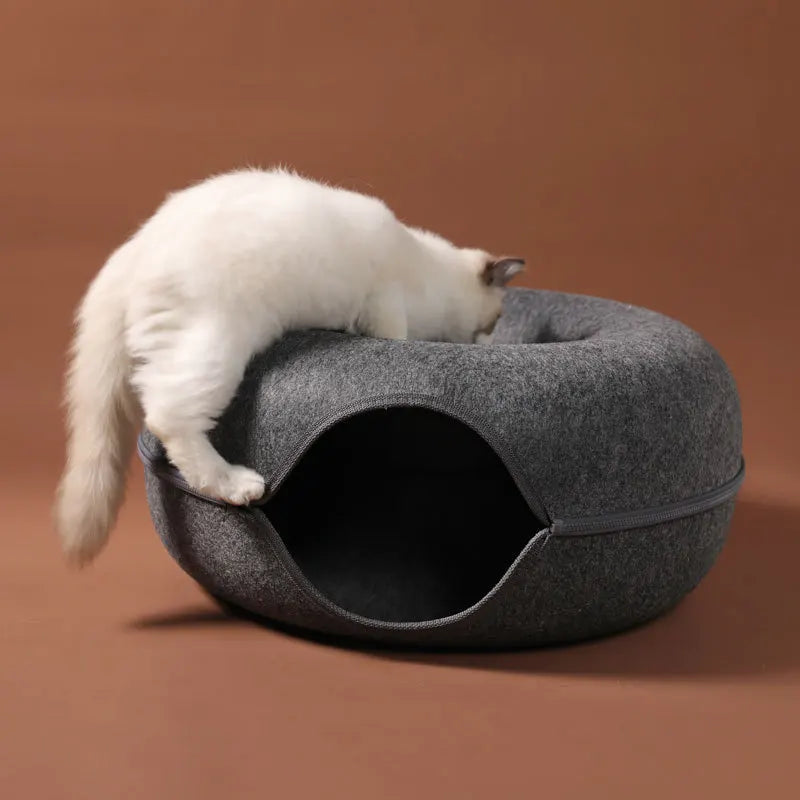 Cama Para Gatos Donut 2 em 1 Conforto e Diversão - FC©