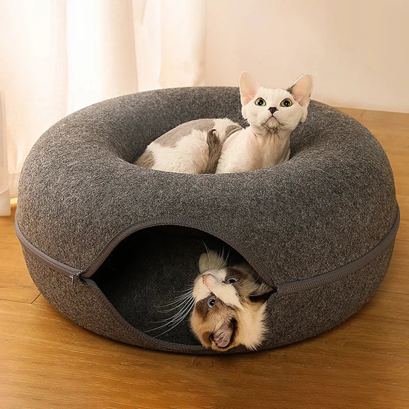 Cama Para Gatos Donut 2 em 1 Conforto e Diversão - FC©