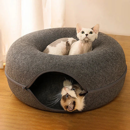 Cama Para Gatos Donut 2 em 1 Conforto e Diversão - FC©