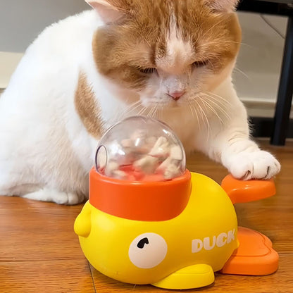 Comedouro Lento Pet - Retarda Alimentação Pato Snack - FC©