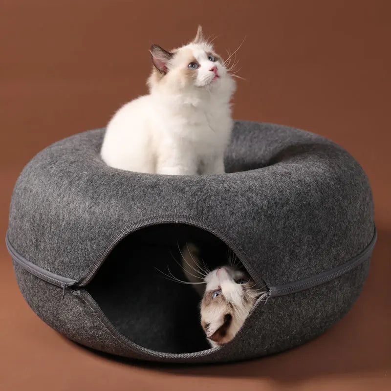 Cama Para Gatos Donut 2 em 1 Conforto e Diversão - FC©