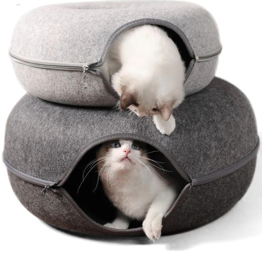 Cama Para Gatos Donut 2 em 1 Conforto e Diversão - FC©