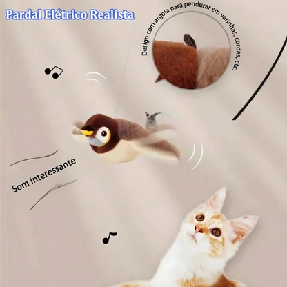 Pássaro Interativo Para Gatos USB Recarregável - FC©