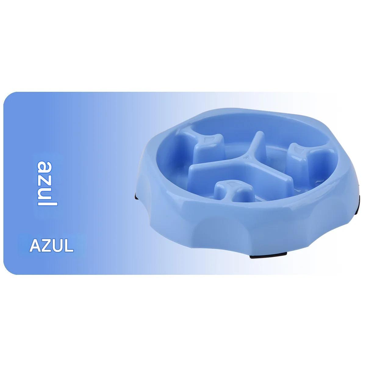 Comedouro de Plástico Lento Para Cães - Antiengasgo - FC©