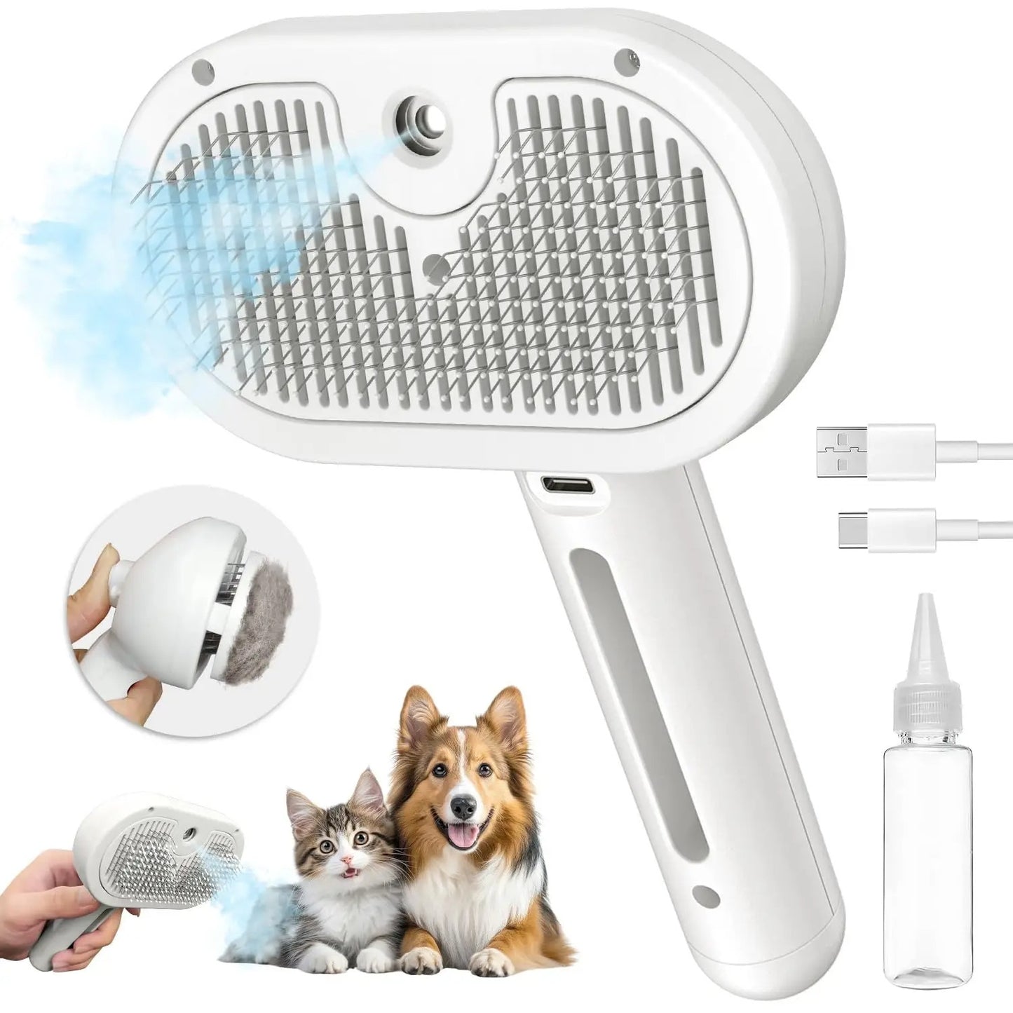 Escova Vaporizadora Para Pets - FC©