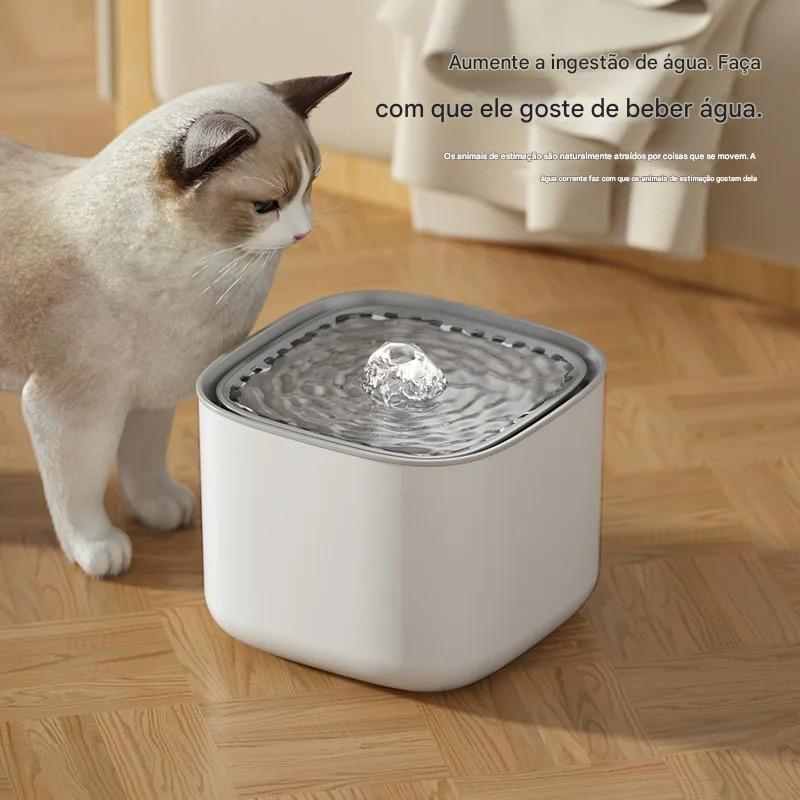Bebedouro Automático Para Gatos 3L Silencioso Com Filtro USB -  FC©