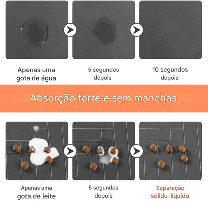 Tapete Para Pets Antiderrapante e Absorção De Água - FC©