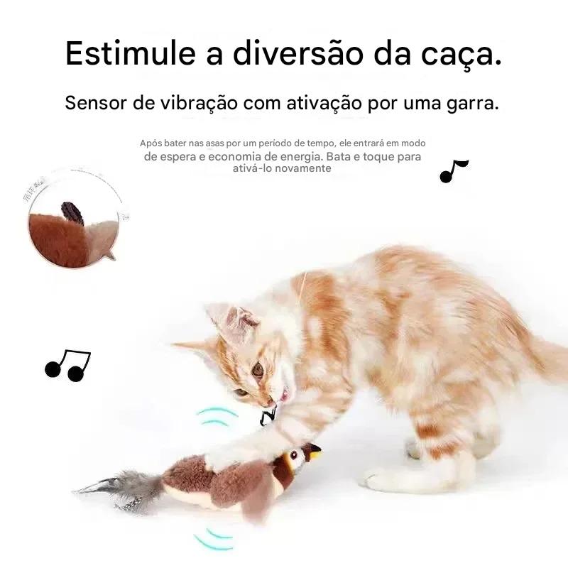 Pássaro Interativo Para Gatos USB Recarregável - FC©
