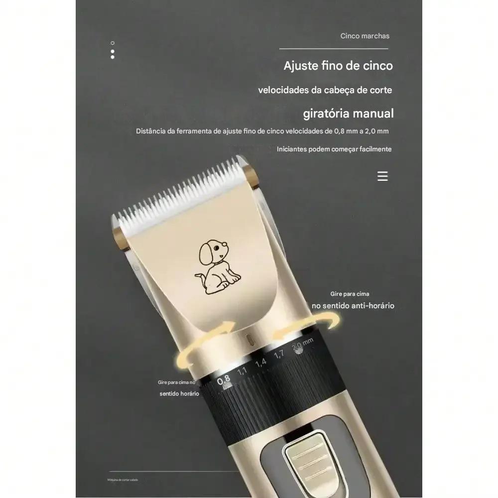 Kit Máquina Para Tosar Pets Sem Fio ProPet - FC©