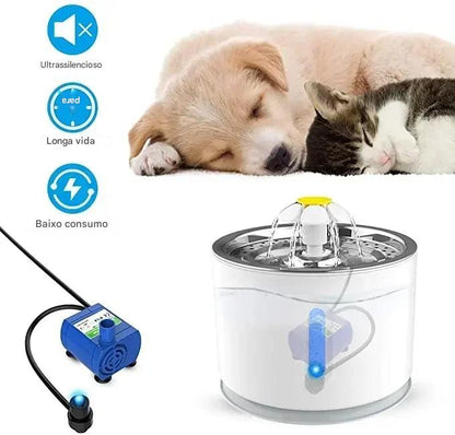 Bebedouro Automático Para Gatos Com Filtro De Carvão USB -  FC©