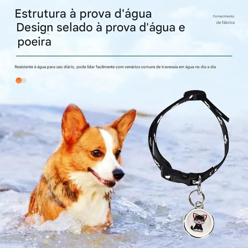 Rastreador GPS Para Pets - Bluetooth e Resistente a Água - FC©