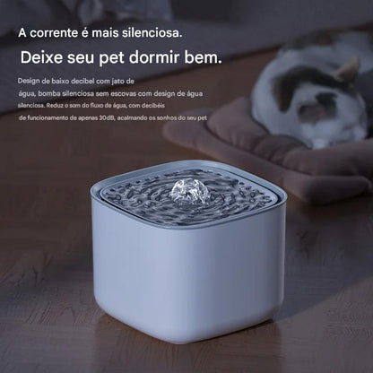 Bebedouro Automático Para Gatos 3L Silencioso Com Filtro USB -  FC©