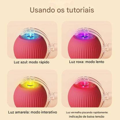 Bola Interativa Para Cães e Gatos Com 3 Modos Recarregável - FC©