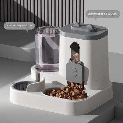 Comedouro Automático e Bebedouro 2 Em 1 DuoFeed AquaPet -  FC©